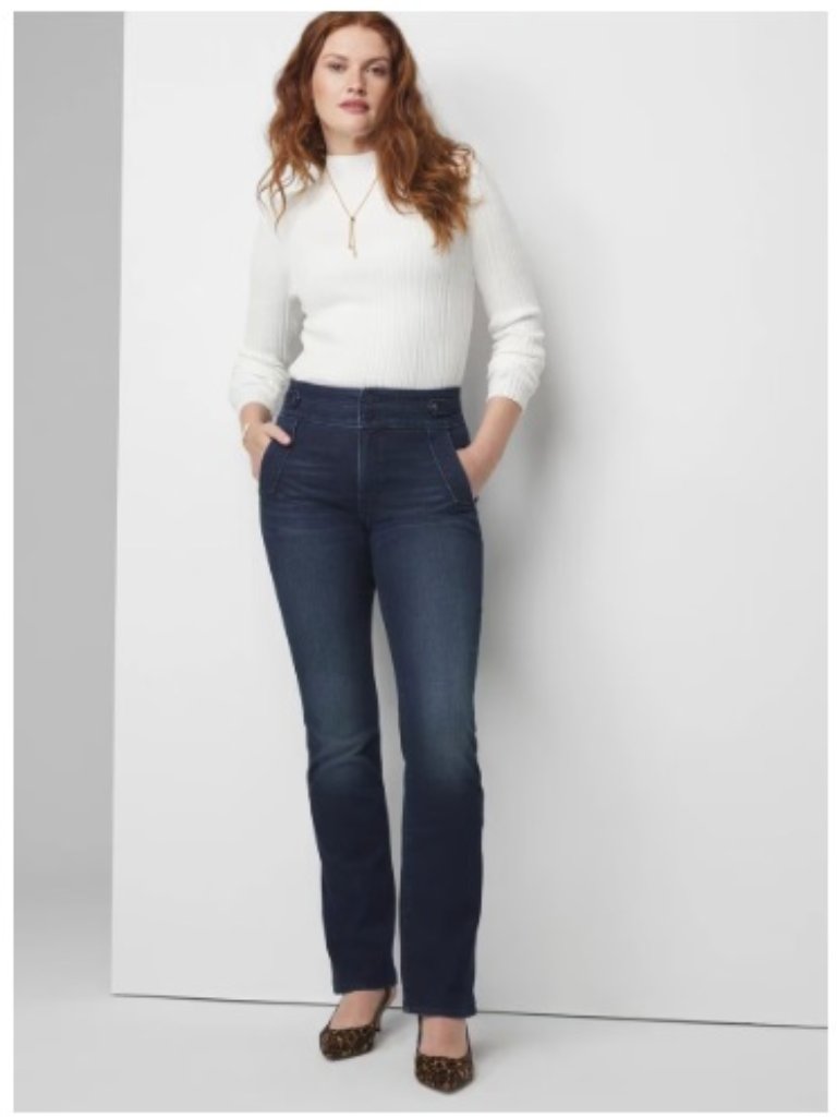White House Black Market Extra High-Rise Everyday Soft Mariner Bootcut Jeans | 4